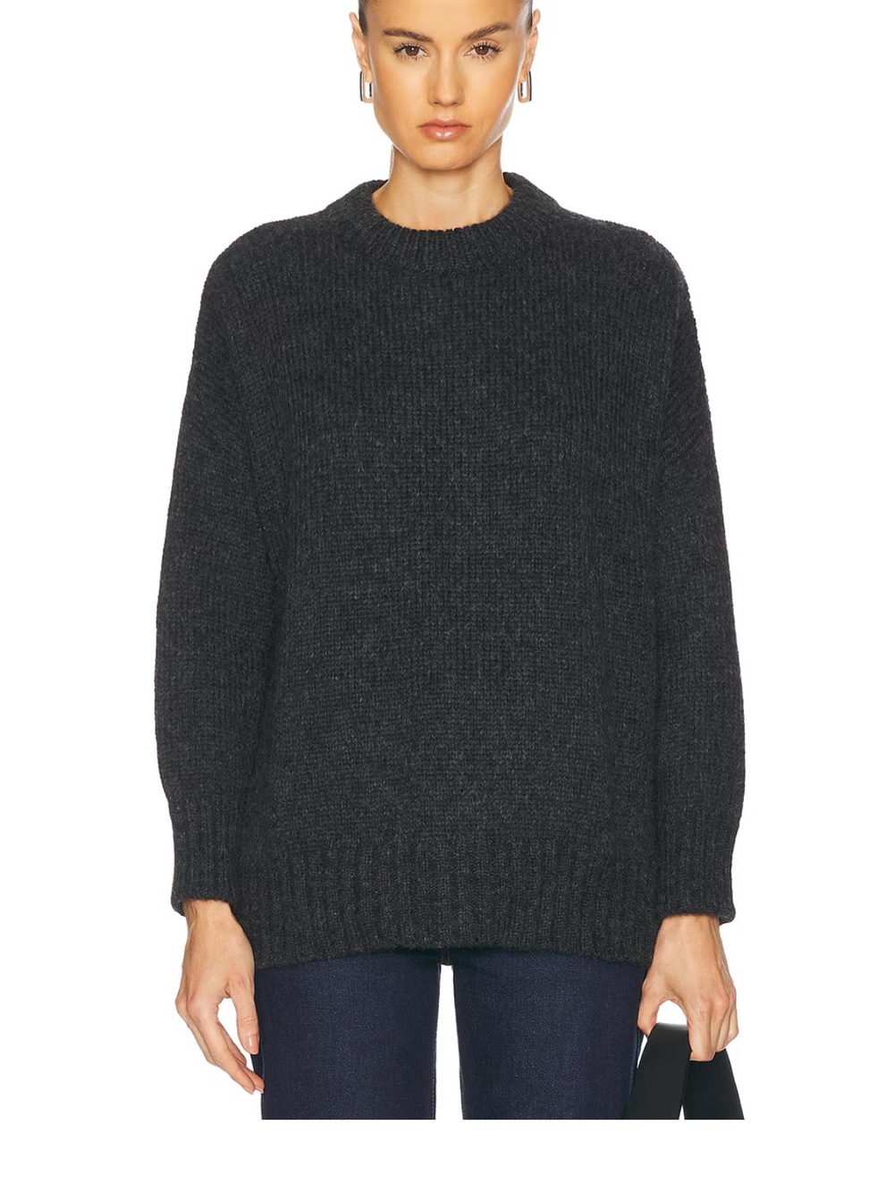 Jenni Kayne Everyday sweater. crewneck. Size XS. Black. Baby Alpaca